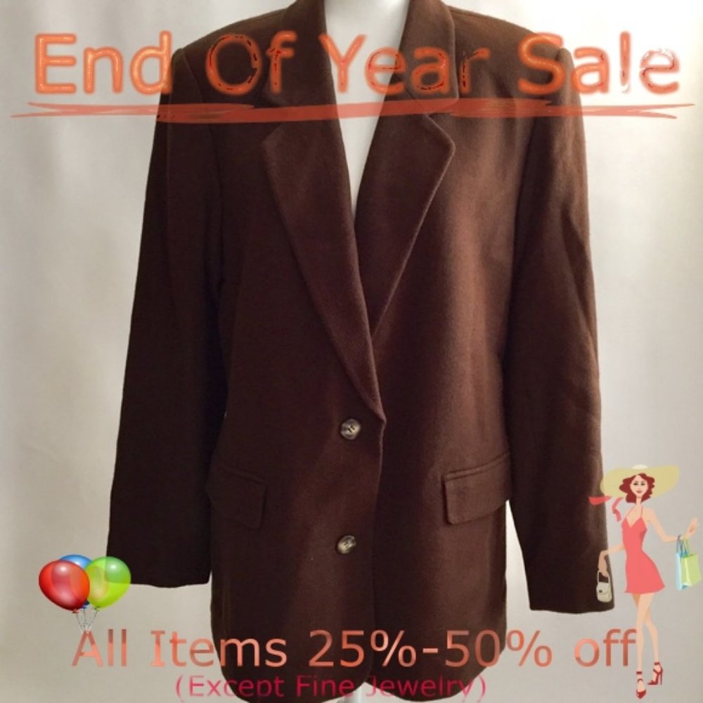 First Issue Brown Blazer Size 14